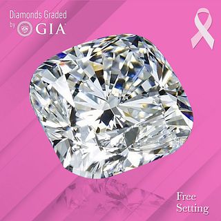 4.06 ct, L/VS1, Cushion cut GIA Graded Diamond, Unmounted. Appraised Value: $60,000 
