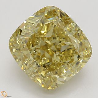 5.06 ct, Natural Fancy Brownish Yellow Even Color, VVS1, Cushion cut Diamond (GIA Graded), Appraised Value: $102,200 