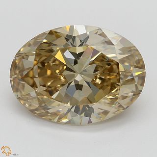 3.00 ct, Natural Fancy Yellowish Brown Even Color, VVS2, Oval cut Diamond (GIA Graded), Appraised Value: $34,700 
