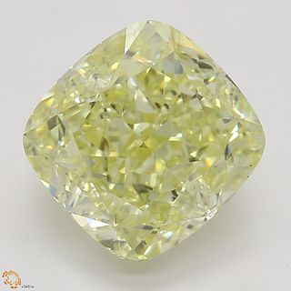 2.23 ct, Natural Fancy Yellow Even Color, VS2, Cushion cut Diamond (GIA Graded), Appraised Value: $36,000 