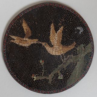 Italian Micro Mosaic of a Pair of Doves