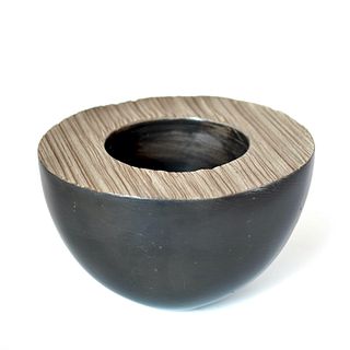 Double Walled Smoke Fired Bowl