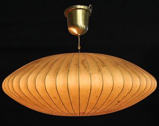A PERIOD GEORGE NELSON BUBBLE LAMP 36-INCHES