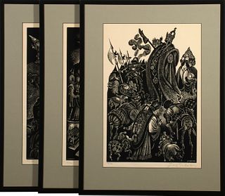 FRITZ EICHENBERG (1901-1990) PENCIL SIGNED ENGRAVINGS