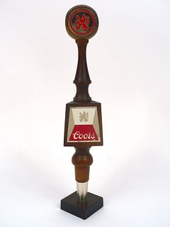 1968 Coors Beer (Golden, Colorado) Tall Wooden Tap Handle