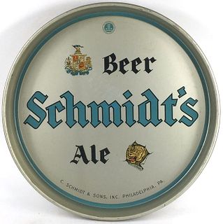 1941 Schmidt's Beer & Ale 13 inch Serving Tray