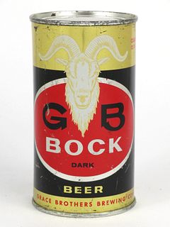 1962 GB Dark Bock Beer 12oz Flat Top Can 68-06