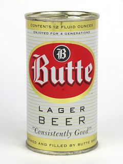 1956 Butte Lager Beer 12oz Flat Top Can 47-31