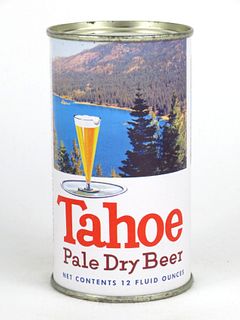 1958 Tahoe Pale Dry Beer 12oz Flat Top Can 138-10