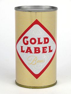 1967 Gold Label Beer 12oz Flat Top Can 72-04