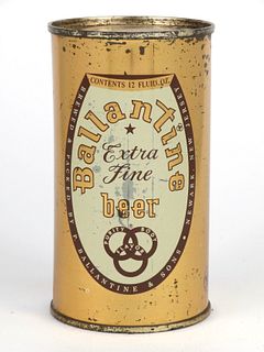 1958 Ballantine Extra Fine Beer 12oz Flat Top Can 33-39