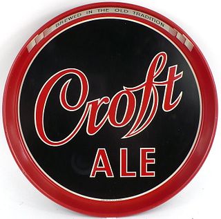 1934 Croft Ale 12 inch Serving Tray