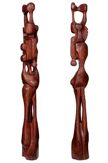 AGUSTÍN CÁRDENAS ALFONSO (Cuba, 1927 - 2001). 
Untitled, 1955. 
Wood. Unique piece. 
Attached document signed by the widow of Don Odilio Urfé and cert