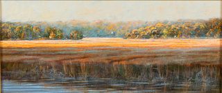 Douglas Grier, Marsh Landscape, Oil on Canvas