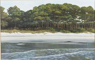 Jim Palmer, Beach Landscape, Oil on Canvas