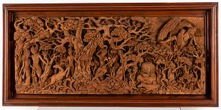 Indonesian Elaborately Carved Panel