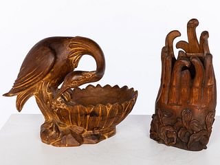 Two Indonesian Wood Carvings