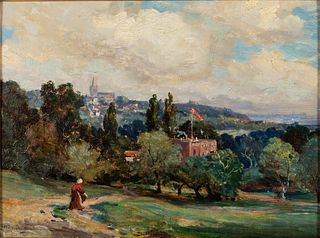 Horace Hughes-Stanton, Landscape, O/B, 19th C