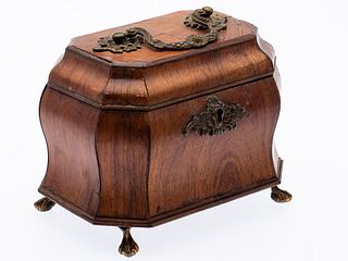 Dutch Walnut Tea Caddy, 18th Century