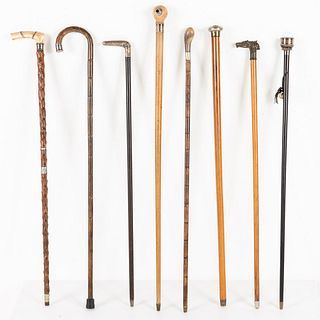 Group of 8 Wood Canes