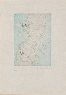 Man Ray, Les Chambres, Etching and Aquatint & Colors