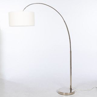 Contemporary Chrome Arched Standing Lamp