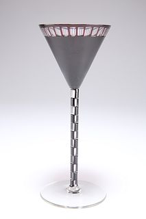 OTTO PRUTSCHER (AUSTRIAN, 1880-1949) FOR MEYR’S NEFFE, A STEMMED WINE GLASS