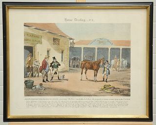 JOHN HARRIS III (1811-1865) AFTER R. SCANLAN, "HORSE DEALING", engravings, 