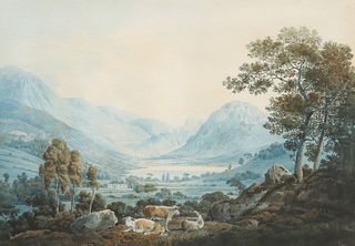 R* SEATON, LOWESWATER WITH HONISTER CRAG, inscribed to labels verso, waterc