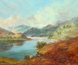 PRUDENCE TURNER (1930-2007), LOCH LEVEN, signed lower left, oil on canvas, 