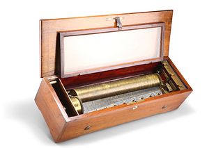 A SWISS INLAID ROSEWOOD MUSIC BOX, NICOLE FRERÈS, CIRCA 1890, with a 13 _-i