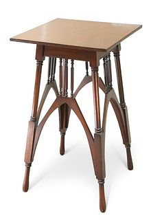 A MAHOGANY SIDE TABLE, ATTRIBUTED TO MACKAY HUGH BAILLIE SCOTT, CIRCA 1890S