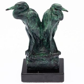 Panell, Egrets, Bronze