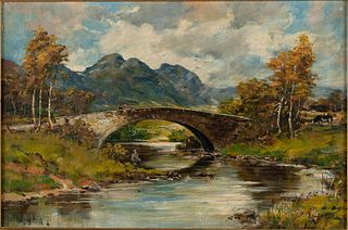 W. Allan, Mountain Landscape, O/C, 19th C