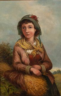 Furner, Portrait of a Young Woman, O/C, 19th/20th C