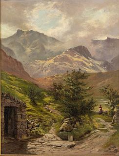 W. C. Shrubsole, Landscape with Mountains, O/C
