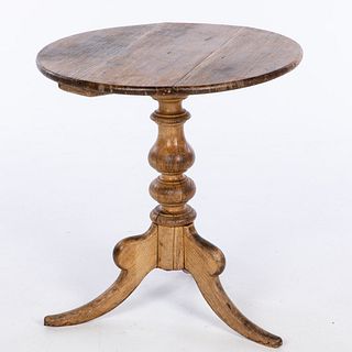 English Pine Cricket Table, 19th Century