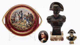 Group of Napoleon Ceramic and Metal Articles