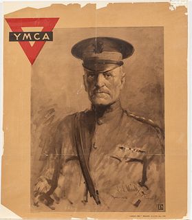 YMCA General Pershing, WWI Poster