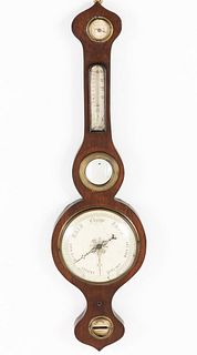 Regency Mahogany Barometer, 19th C