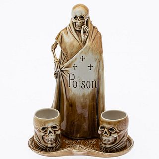 German Porcelain 'Poison' Decanter Set