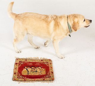 Victorian Small Rug of Dogs
