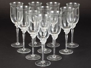 10 Lenox Wine Glasses