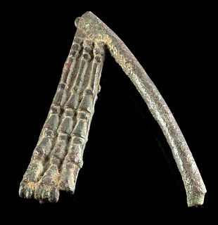 Egyptian Late Dynastic Leaded Bronze Flail / Flagellum