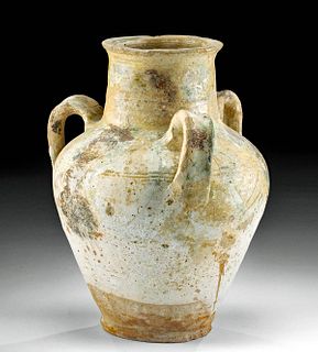 10th C. Islamic Nishapur Glazed Pottery Jar