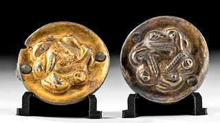 Matched Scythian Gilt Silver Adornments (pr)