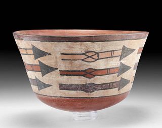 Nazca Polychrome Bowl w/ Arrows, ex-Museum