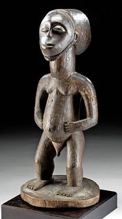 20th C. African Hemba Wood Standing Figure