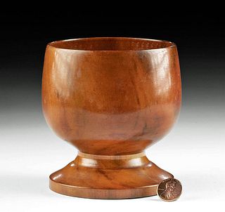 Early 20th C. Hawaiian Wood Goblet