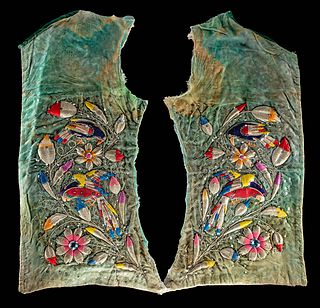20th C. Peruvian Embroidered Textile Carnival Vest